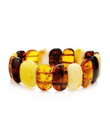 Multicolor Amber Stretch Bracelet, image 