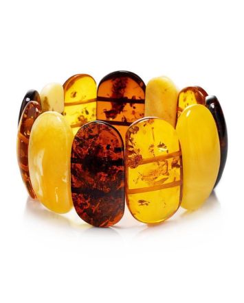 Bold Amber Stretch Bracelet, image 