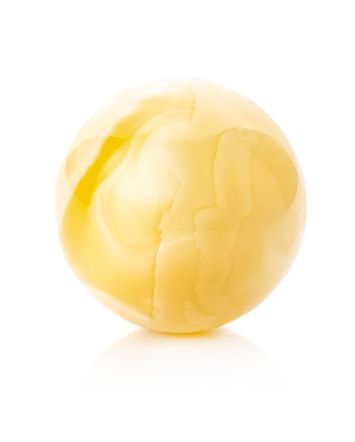 Cloudy Amber Ball Shaped Stone, image 