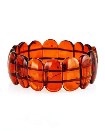 Cherry Amber Stretch Bracelet, image 