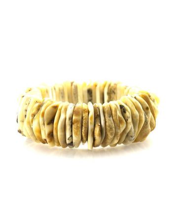 Safari Style Cloudy Amber Bracelet, image 