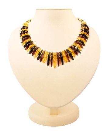 Multicolor Amber Necklace The Tangerine, image 