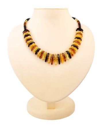 Multicolor Amber Necklace The Tangerine, image 