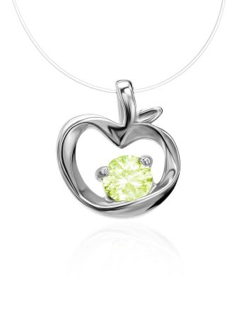 Invisible Necklace With Silver Pendant The Aurora, image 