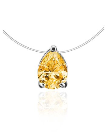 Invisible Necklace With Drop Crystal The Aurora, image 