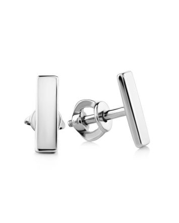 Geometric Silver Studs The Aurora, image 