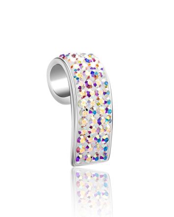 Sterling Silver Pendant With Chameleon Colored Crystals The Eclat, image 