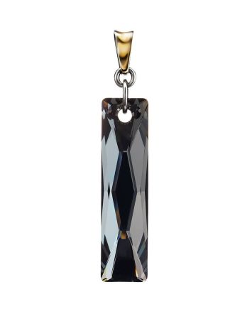 Black Crystal Bar Pendant The Fame, image 