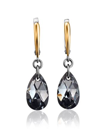 Crystal Dangles in Gold Plated Silver The Fame, image 