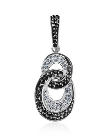 Black And White Crystal Pendant The Eclat, image 
