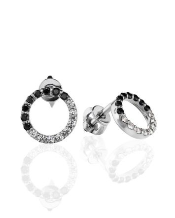 Black And White Crystal Studs The Aurora, image 