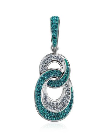 Green And White Crystal Pendant The Eclat, image 