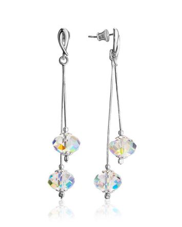Silver Dangles With Bold Chameleon Crystals The Fame, image 