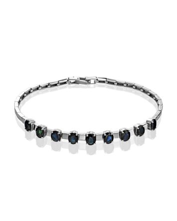 White Gold Sapphire Bracelet, image 