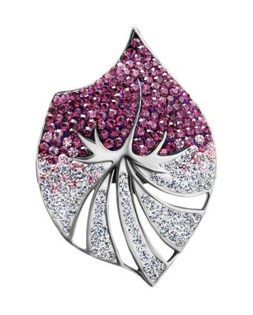 Silver Pendant With Two Toned Crystals The Jungle, image 