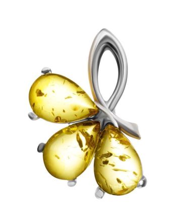 Luminous Lemon Amber Pendant The Flora, image 