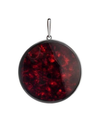 Round Cherry Amber Pendant The Monaco, image 