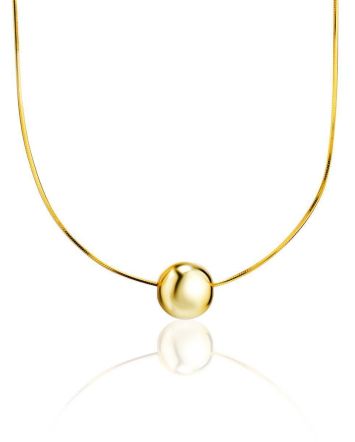 18ct Gold on Sterling Silver Orb Pendant Necklace The ICONIC, image 