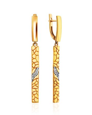Exotic Design Gold Plated Dangles, image 