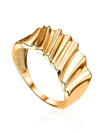 Extraordinary Gold Plated Band Ring, Ring Size: 9 / 19, image 
