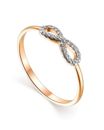 Cute Gold Diamond Ring, Ring Size: 5.5 / 16, image 
