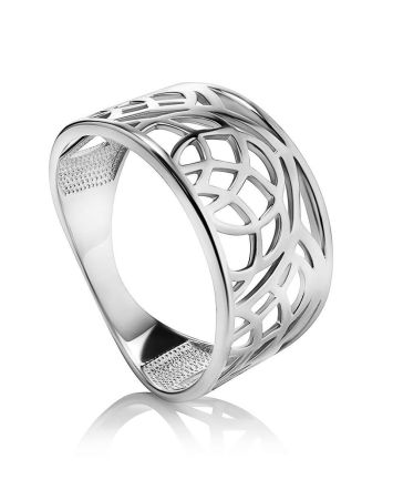 Fabulous Laced Silver Ring The Sacral, Ring Size: 8.5 / 18.5, image 