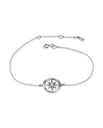 Stylish Chain Bracelet With Crystal The Enigma, Length: 19, image 