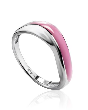 Cute Pink Enamel Ring, Ring Size: 5.5 / 16, image 