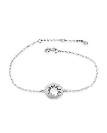 Silver Chain Bracelet With Cut Out Element The Enigma, image 
