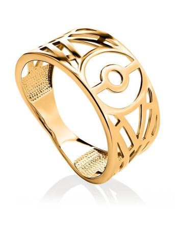Amazing Geometric Band Ring, Ring Size: 6.5 / 17, image 