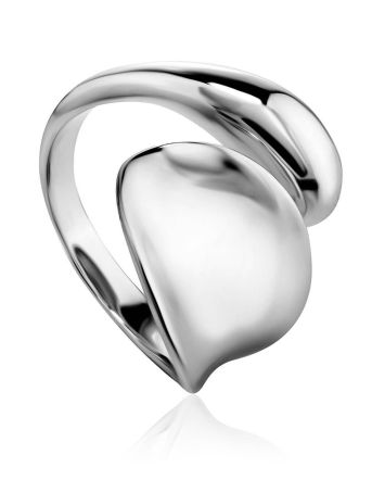 Striking Modern Design Sterling Silver Ring The Ifamore, Ring Size: Adjustable, image 