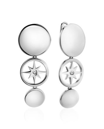 Silver Starburst Dangles The Enigma, image 