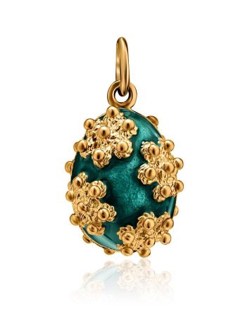 Chic Enamel Egg Shaped Pendant The Romanov, image 