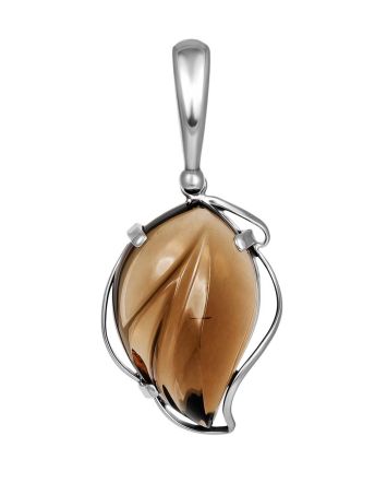 Smoky Quartz Silver Pendant The Serenade, image 