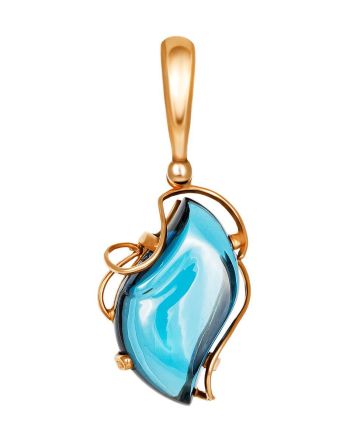 Fabulous Gold Plated Silver Pendant With Topaz The Serenade, image 