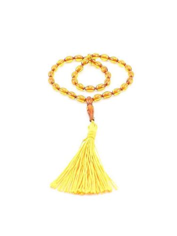 Muslim 33 Cognac Amber Prayer Beads, image 