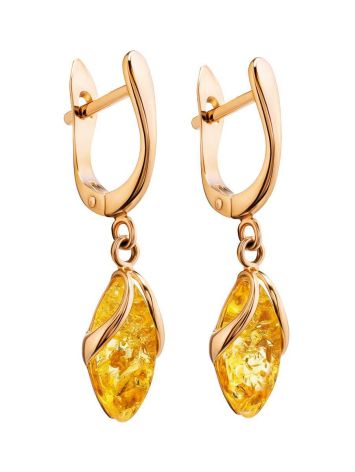 Golden Dangles With Luminous Lemon Amber The Snowdrop, image , picture 3
