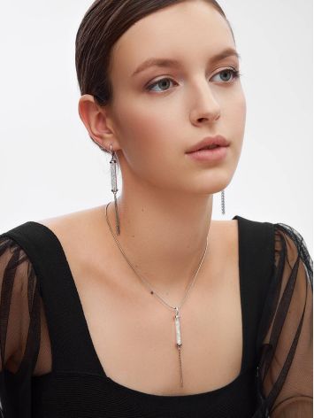 Crystal Bar Pendant With Chain Tassel The Ice, image , picture 3