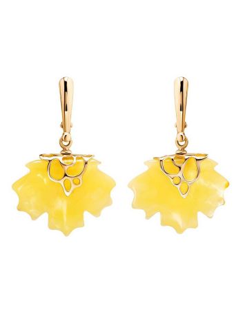 Bright Amber Dangles In Gold The Canada, image 