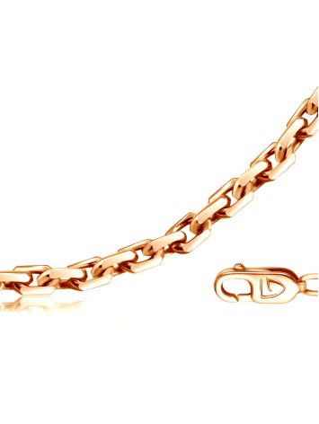 Gold Plated Silver Cable Chain 50 cm, Length: 45, image 