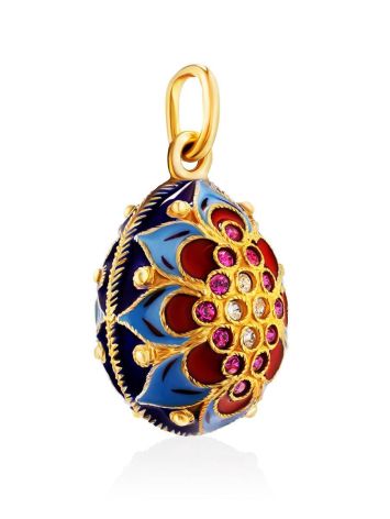 Amazing Enamel Egg Pendant With Crystals The Romanov, image , picture 4
