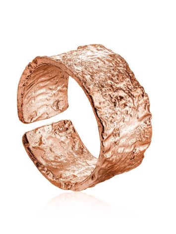 Antiqued Finish Stylish Silver Ring The Liquid, Ring Size: Adjustable, image 