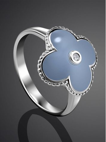 Enamel Floral Ring With Diamond The Heritage, Ring Size: 6 / 16.5, image , picture 2