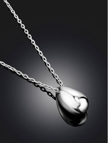 Fabulous Sterling Silver Teardrop Pendant Necklace The Liquid, image , picture 2