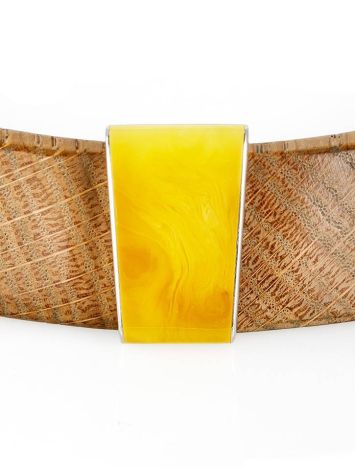 Wooden Choker With Honey Amber And Silver The Indonesia, image , picture 9