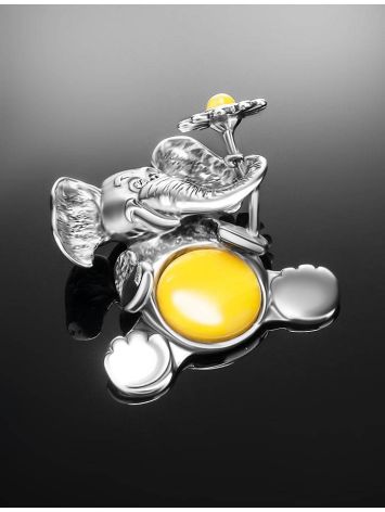 Cute Amber Elephant Pendant, image , picture 2