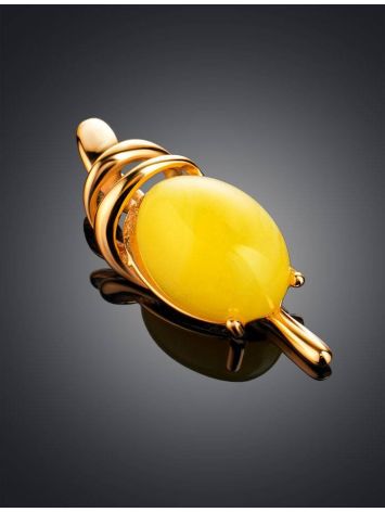 Fabulous Gold-Plated Pendant With Honey Amber The Sigma, image , picture 2