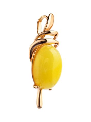 Fabulous Gold-Plated Pendant With Honey Amber The Sigma, image , picture 4