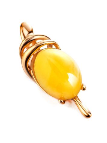 Fabulous Gold-Plated Pendant With Honey Amber The Sigma, image , picture 5