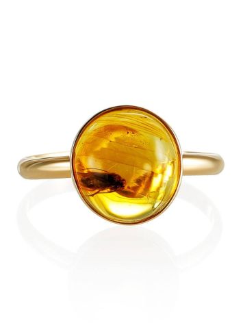 Baltic Amber Ring With Fly Inclusion The Clio, Ring Size: 6 / 16.5, image , picture 4